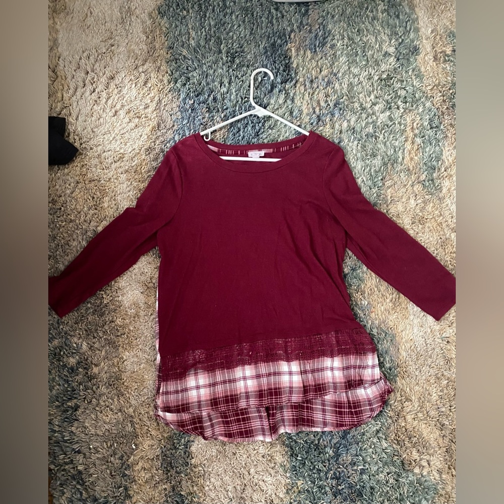 Maroon blouse